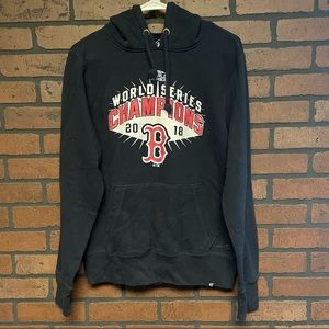 47 Brand Boston Red Sox 2018 Champions Hoodie Sweatshirt Size Small